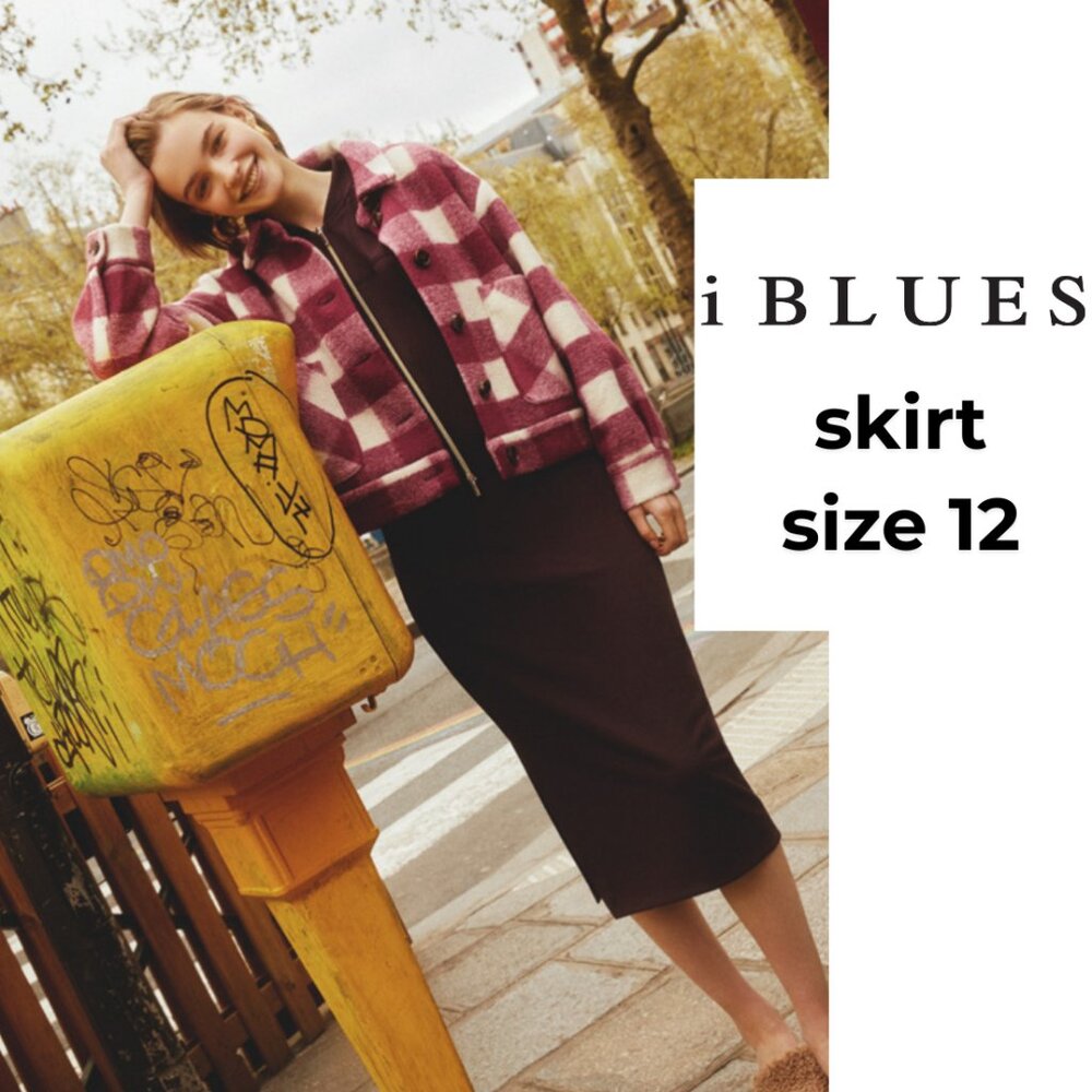 iBlues Elegant Black Pencil Skirt